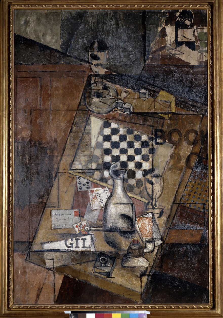Stilleven met schaakspel door Louis Marcoussis