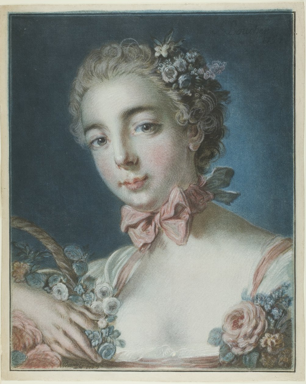 Hoofd van Flora door Louis Marin Bonnet