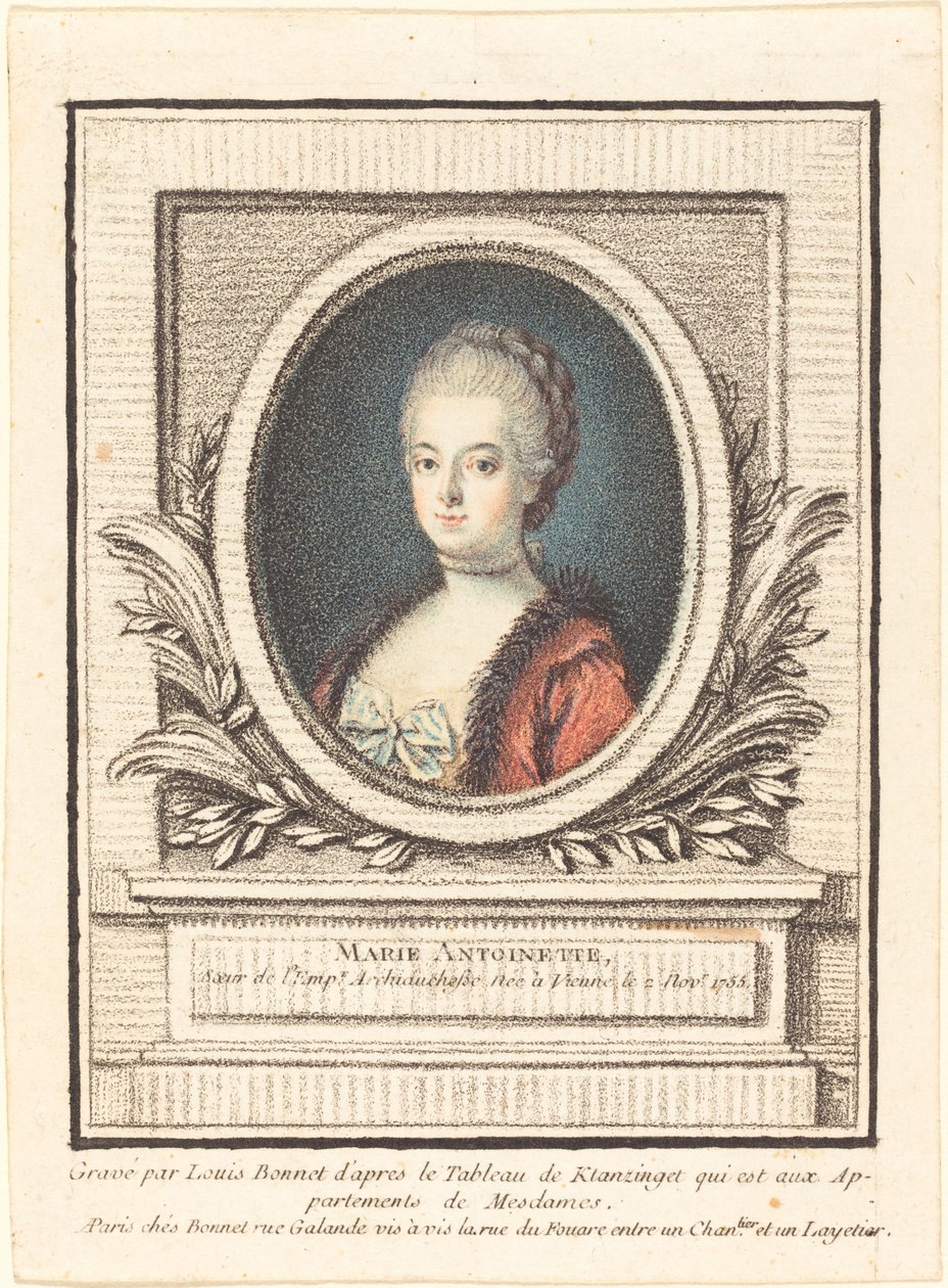 Marie-Antoinette, Dauphine door Louis Marin Bonnet