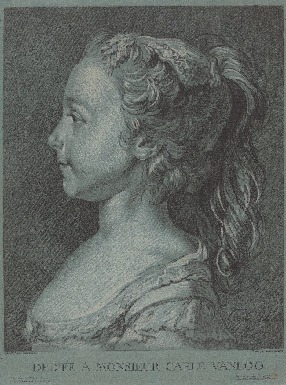 Marie-Rosalie Vanloo door Louis Marin Bonnet