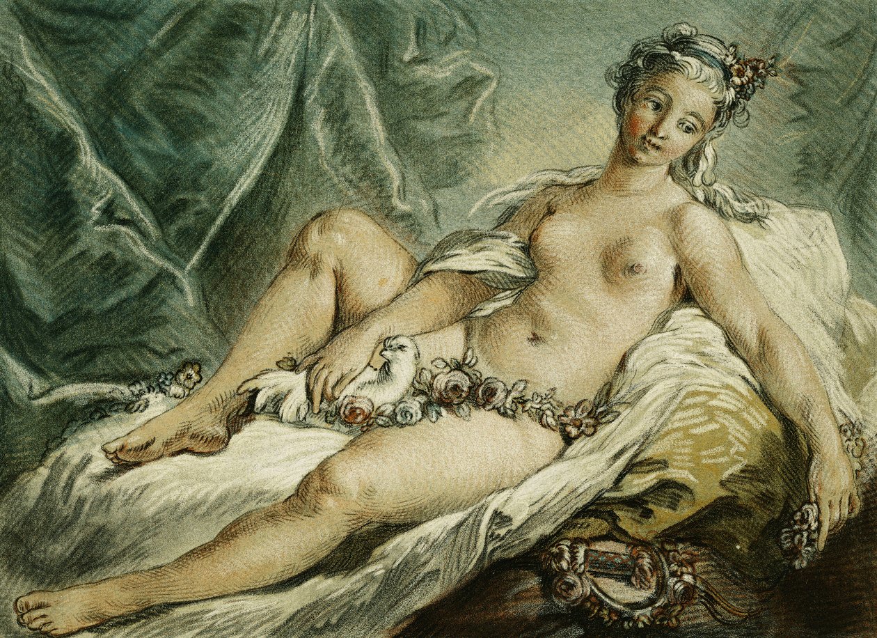 Het Ontwaken van Venus, naar F. Boucher; Le Réveil de Venus, naar F. Boucher, 1769 door Louis Marin Bonnet