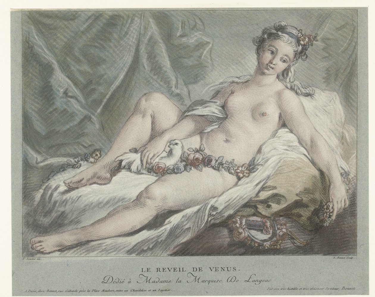 Venus ontwaakt door Louis Marin Bonnet