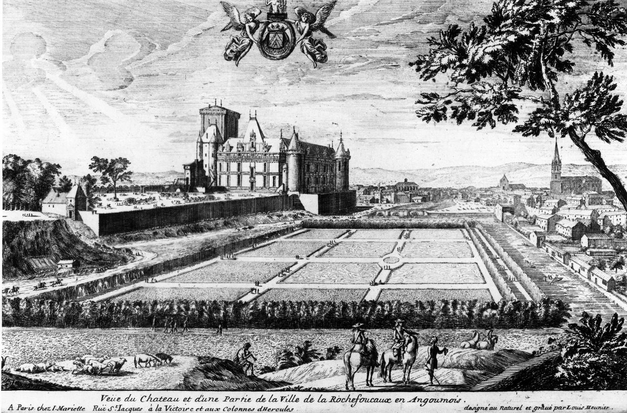 Château de la Rochefoucauld in Liancourt door Louis Meunier