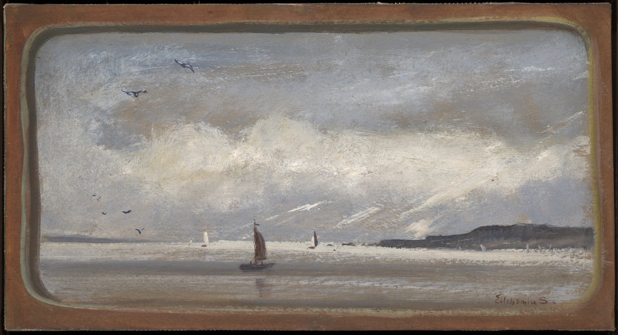 Haven van New York door Louis Michel Eilshemius