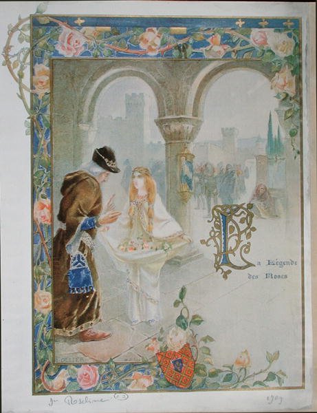 St. Rosalina van Villeneuve (1267-1329) c.1900 door Louis Ollier