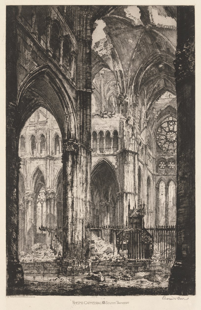 Kathedraal van Reims, Zuid Transept door Louis Orr