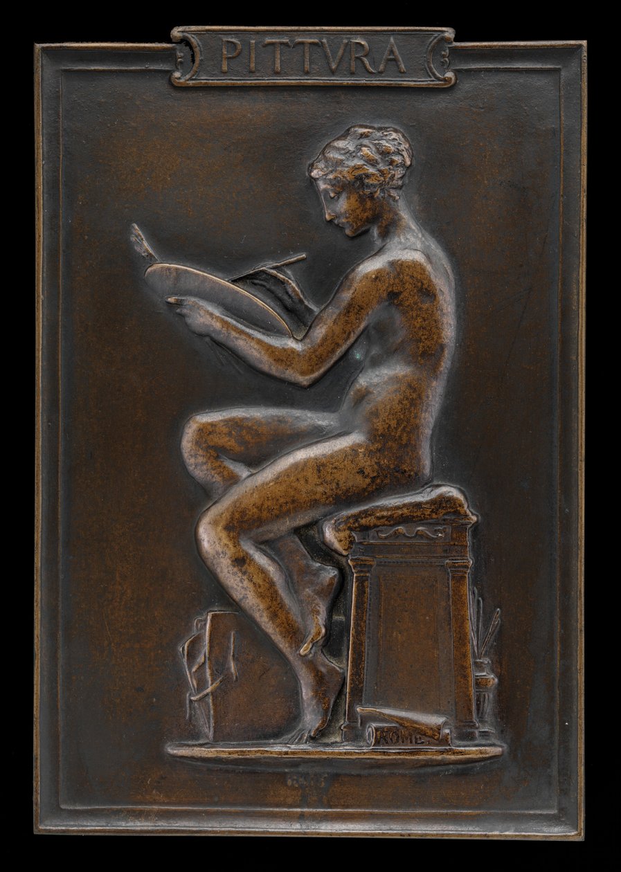 Schilderij Pittura, 1879 door Louis Oscar Roty