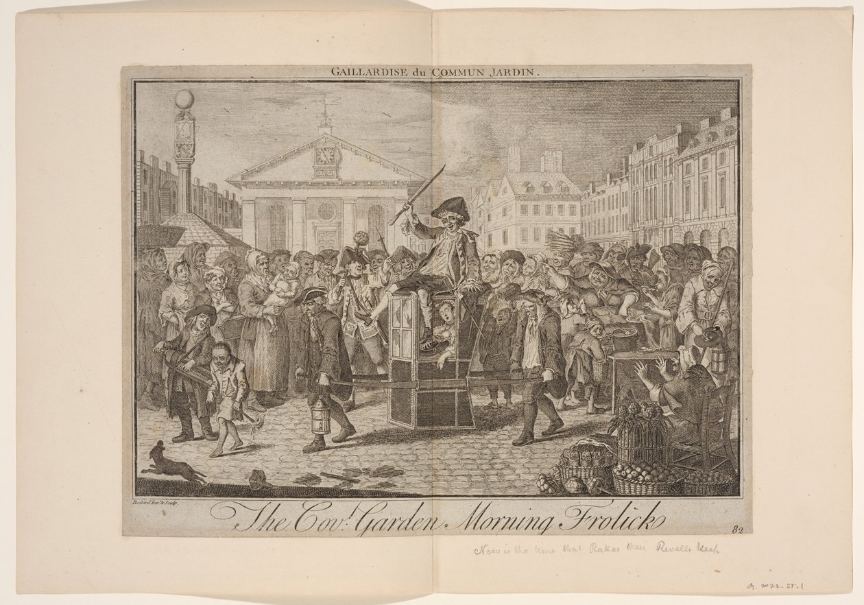 De ochtendfrolijkheid van Covent Garden door Louis Philippe Boitard