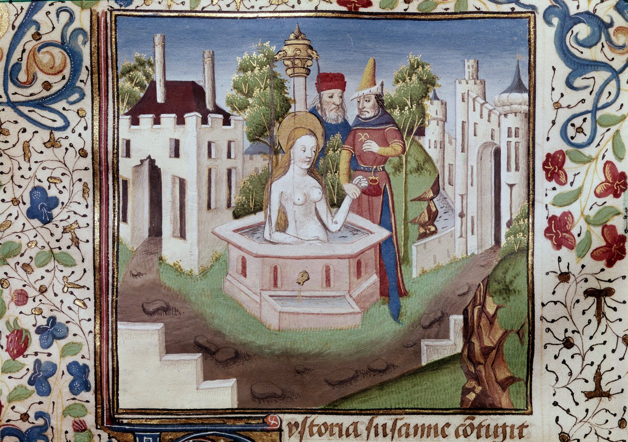 Susanna in bad door Louis Raquier