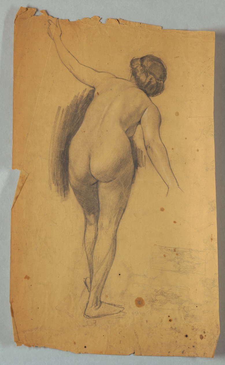 Studie van naaktfiguur door Louis Schaettle