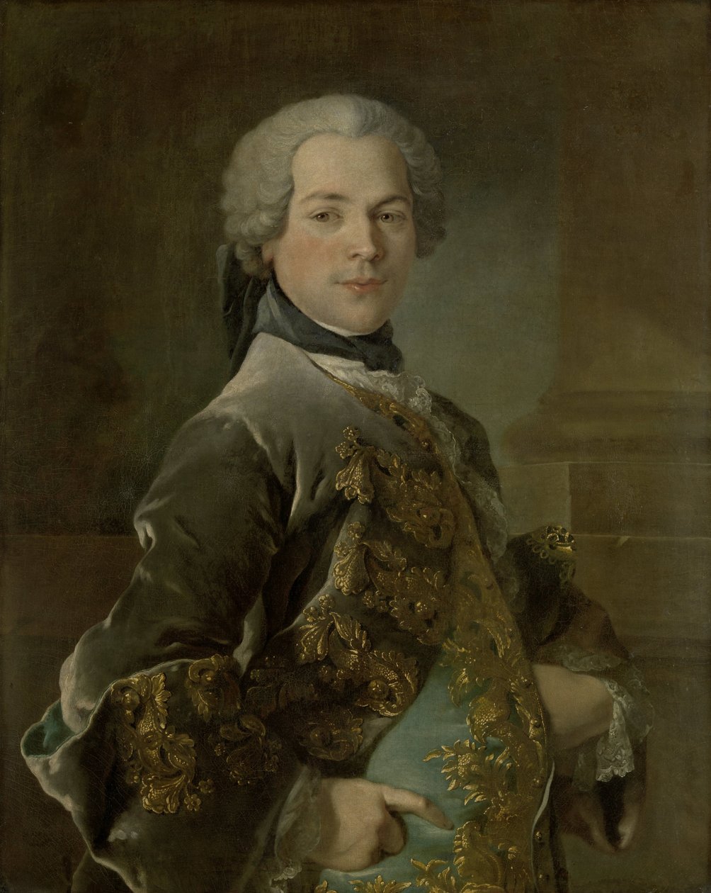 Portret van Isaac van Rijneveld door Louis Tocqué