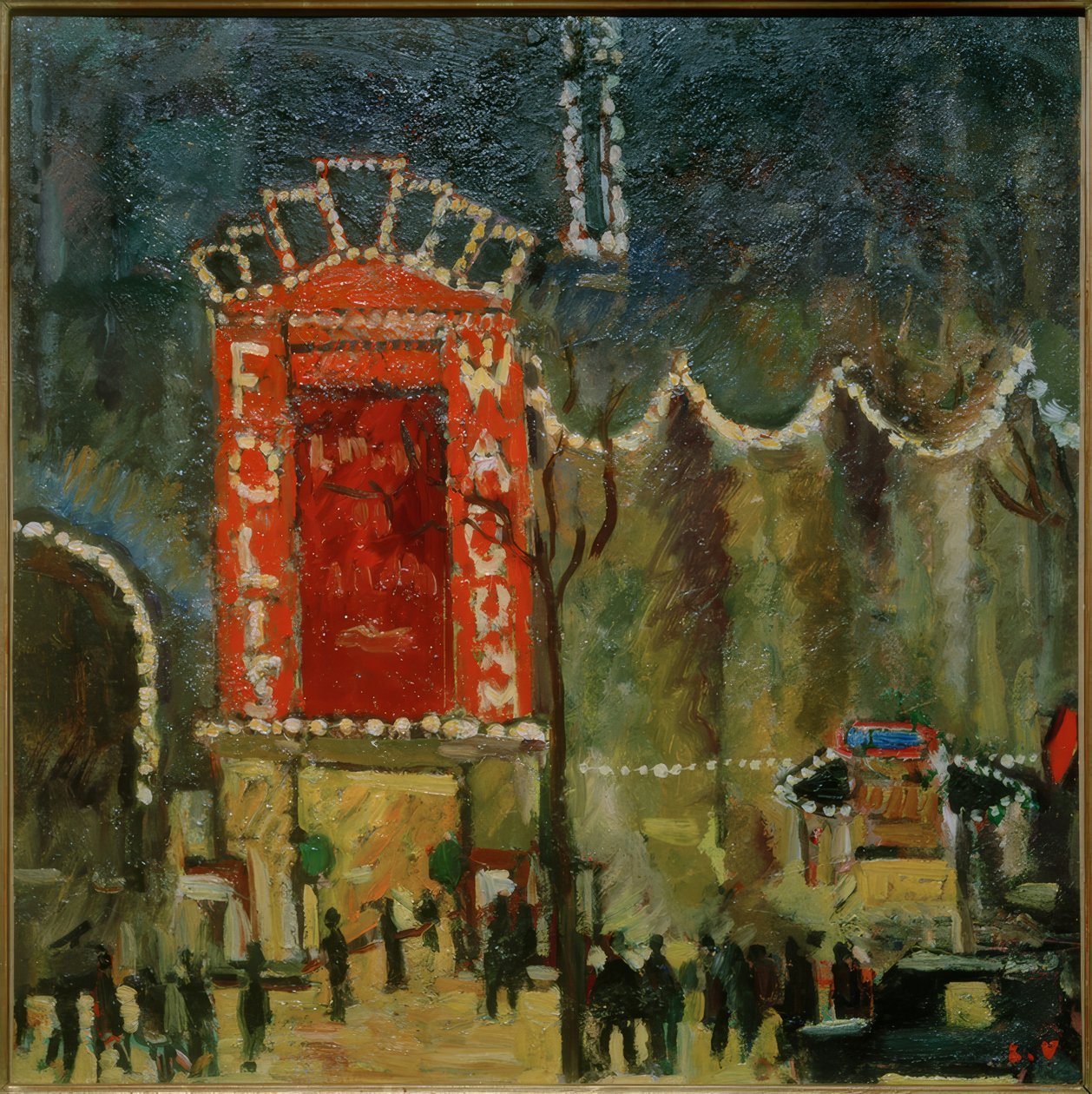 Theater Folies Wagram door Louis Valtat