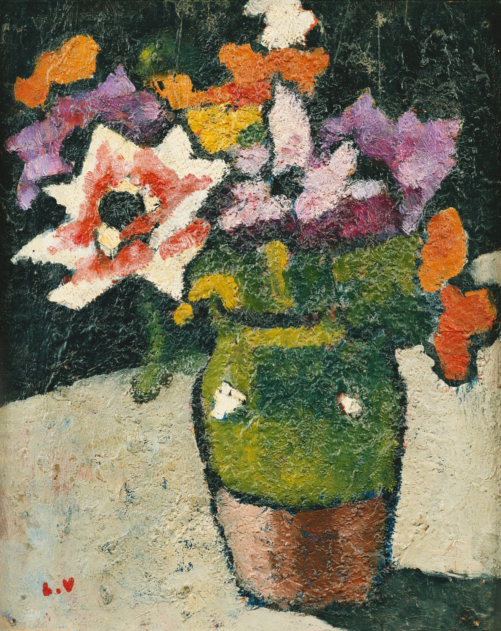 Bloemen in een vaas door Louis Valtat