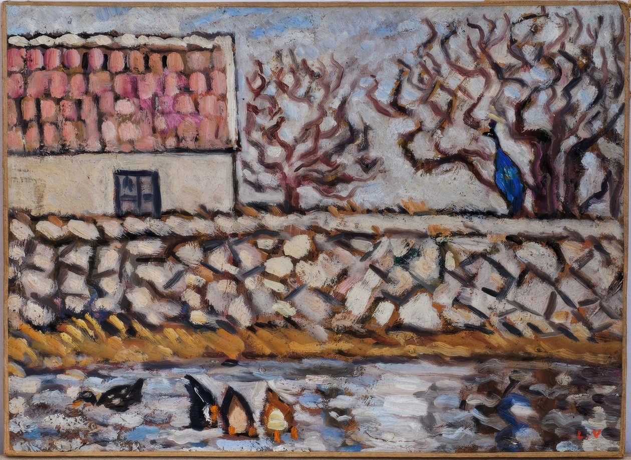 De eenden- en pauwenboerderij door Louis Valtat