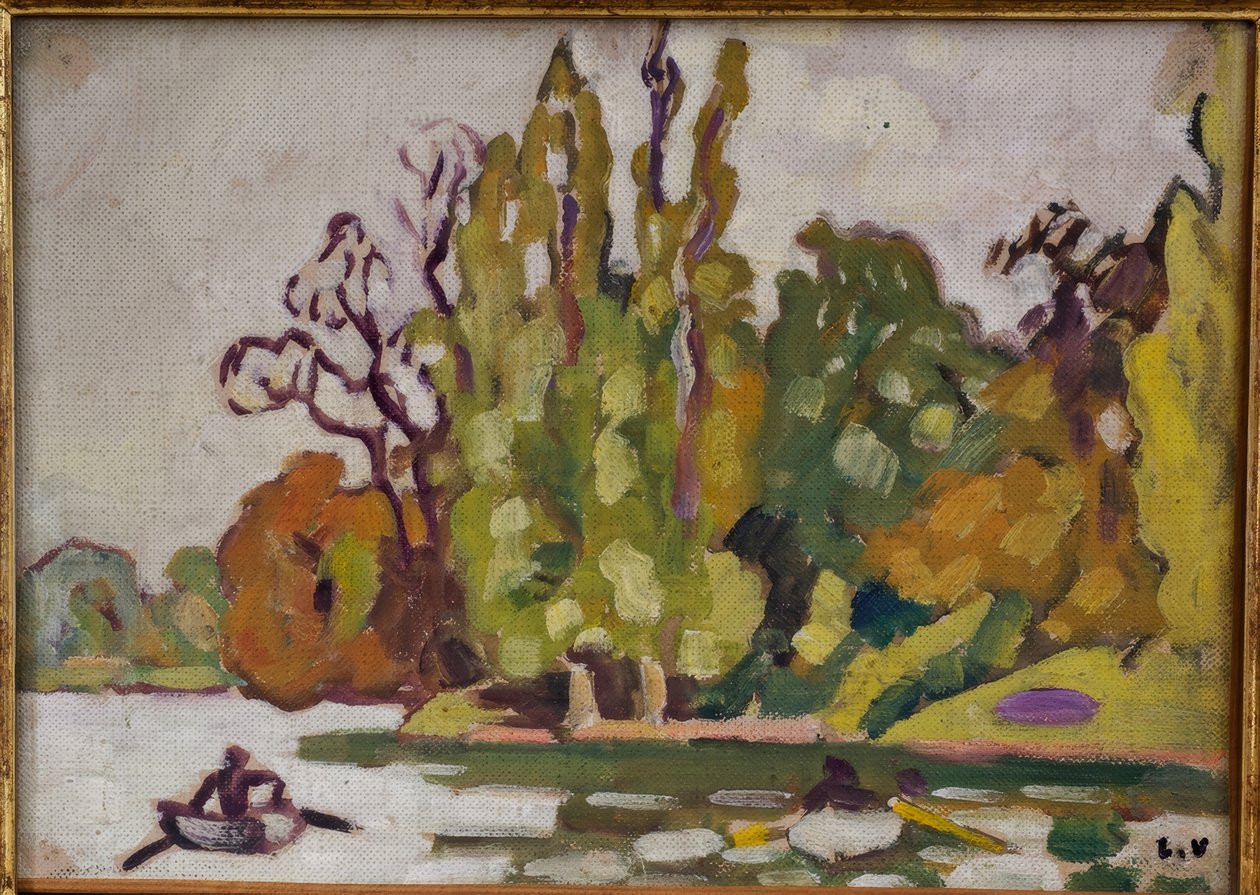 Boten op het meer van Bois de Boulogne door Louis Valtat