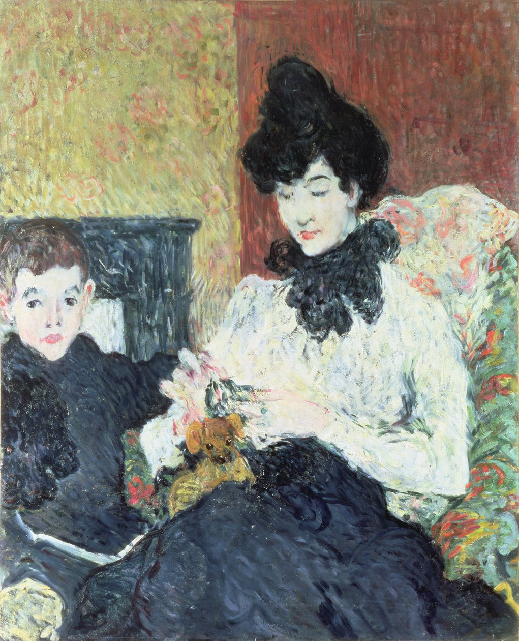 Mevrouw Doubrere en haar zoon door Louis Valtat
