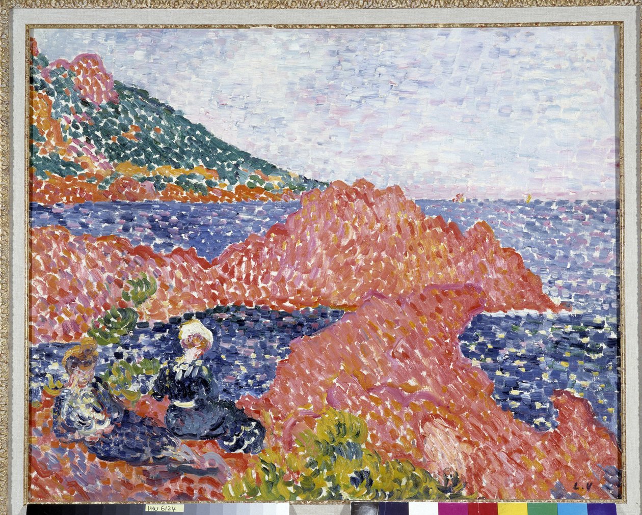 Rode Rotsen bij Agay, punt van Cap Roux door Louis Valtat