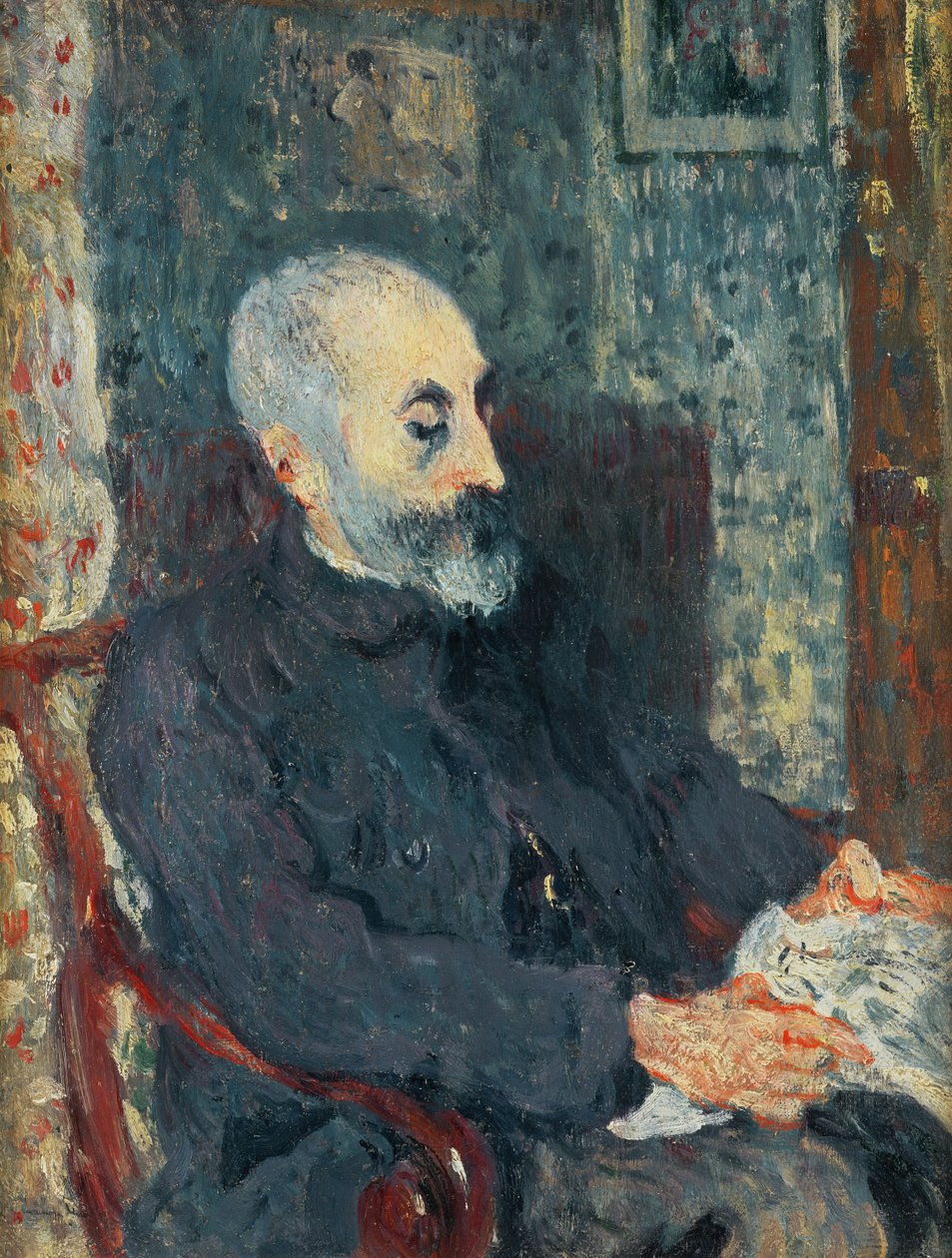 De beeldhouwer Francois Valtat, oudoom van Louis Valtat door Louis Valtat