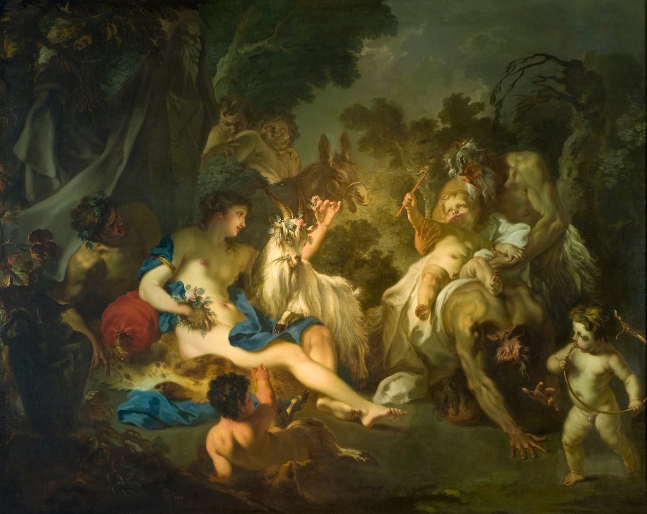 De jeugd van Bacchus door Louis de Boullogne