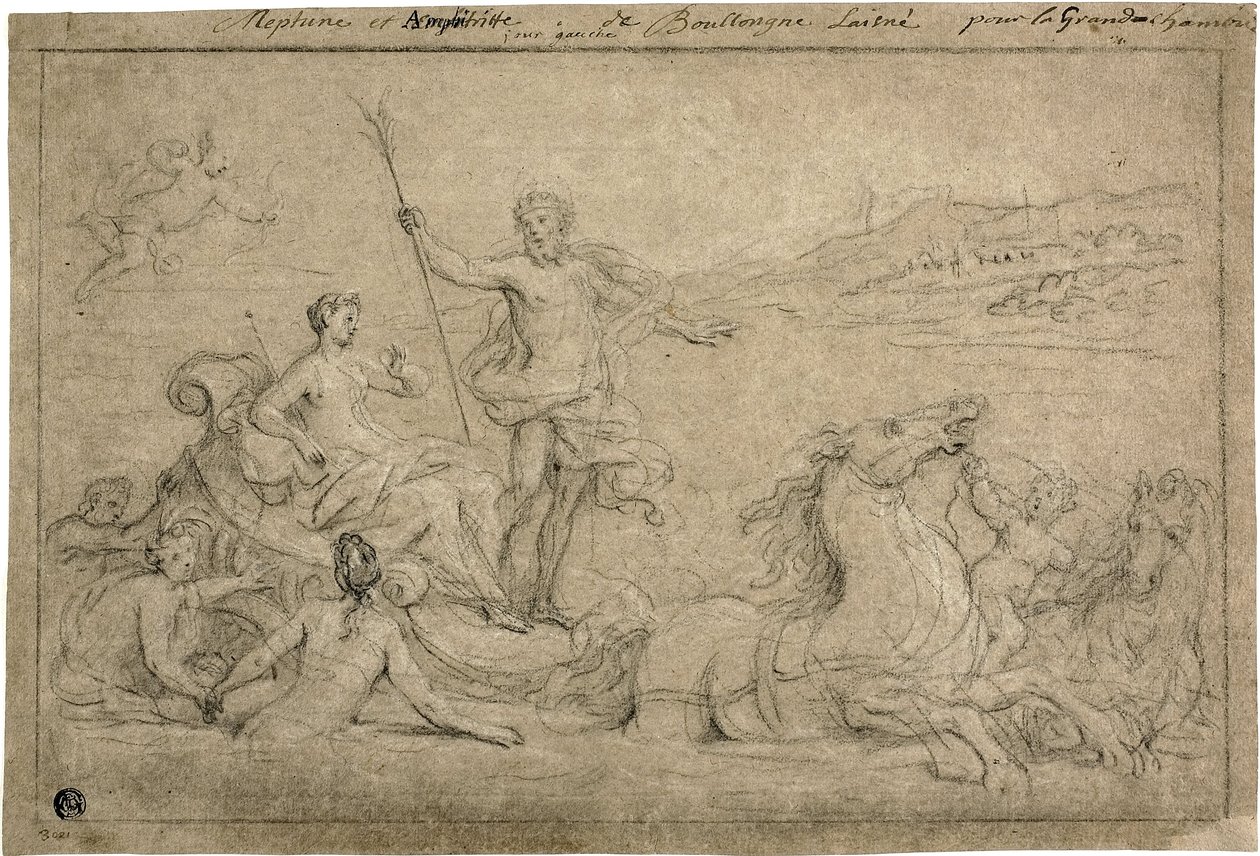 Triomf van Neptunus en Amphitrite door Louis de Boullongne