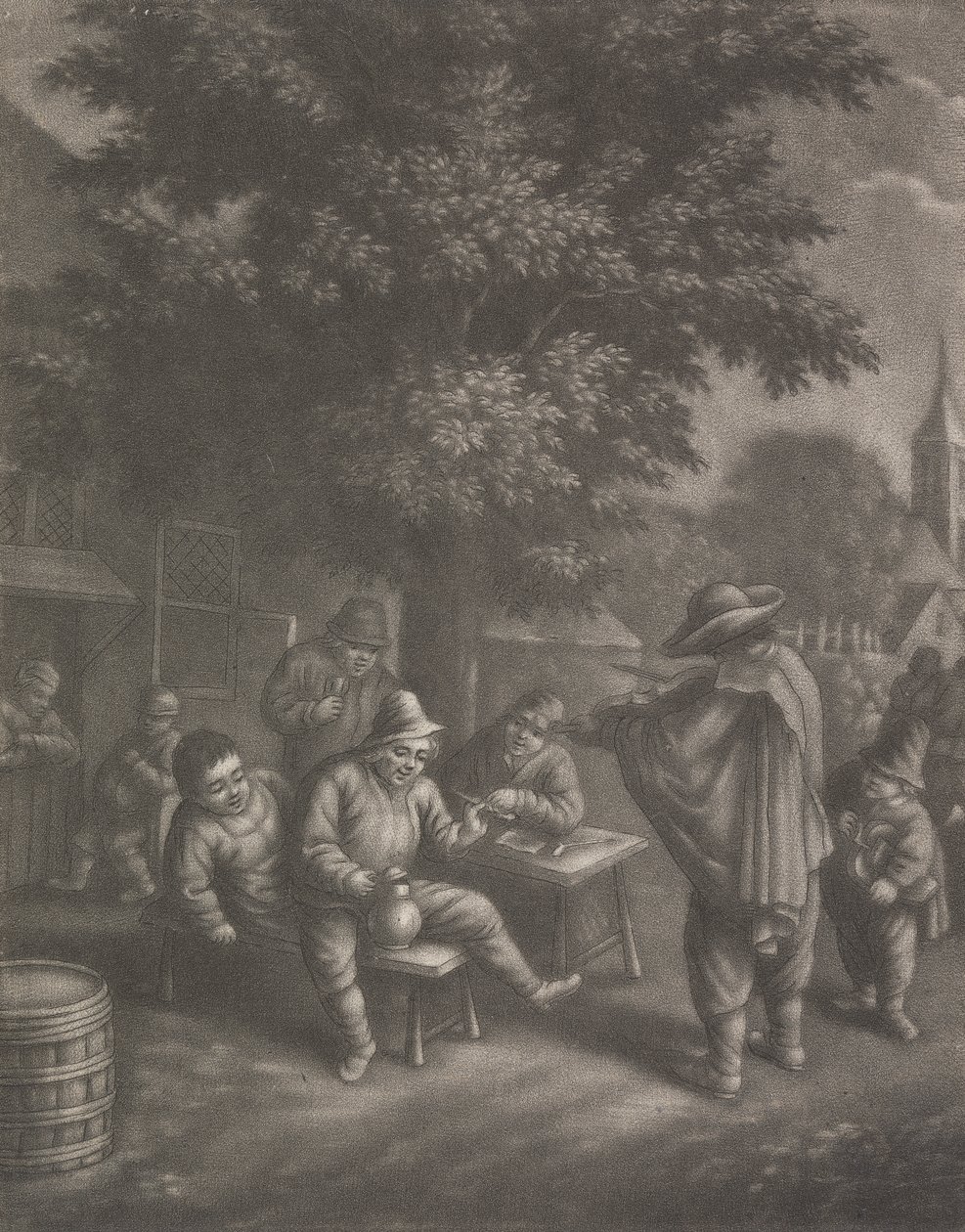 Zwervende muzikanten door Louis de Fontaine