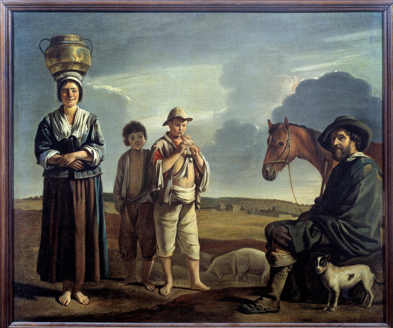 La halte du horalier door Louis le Nain