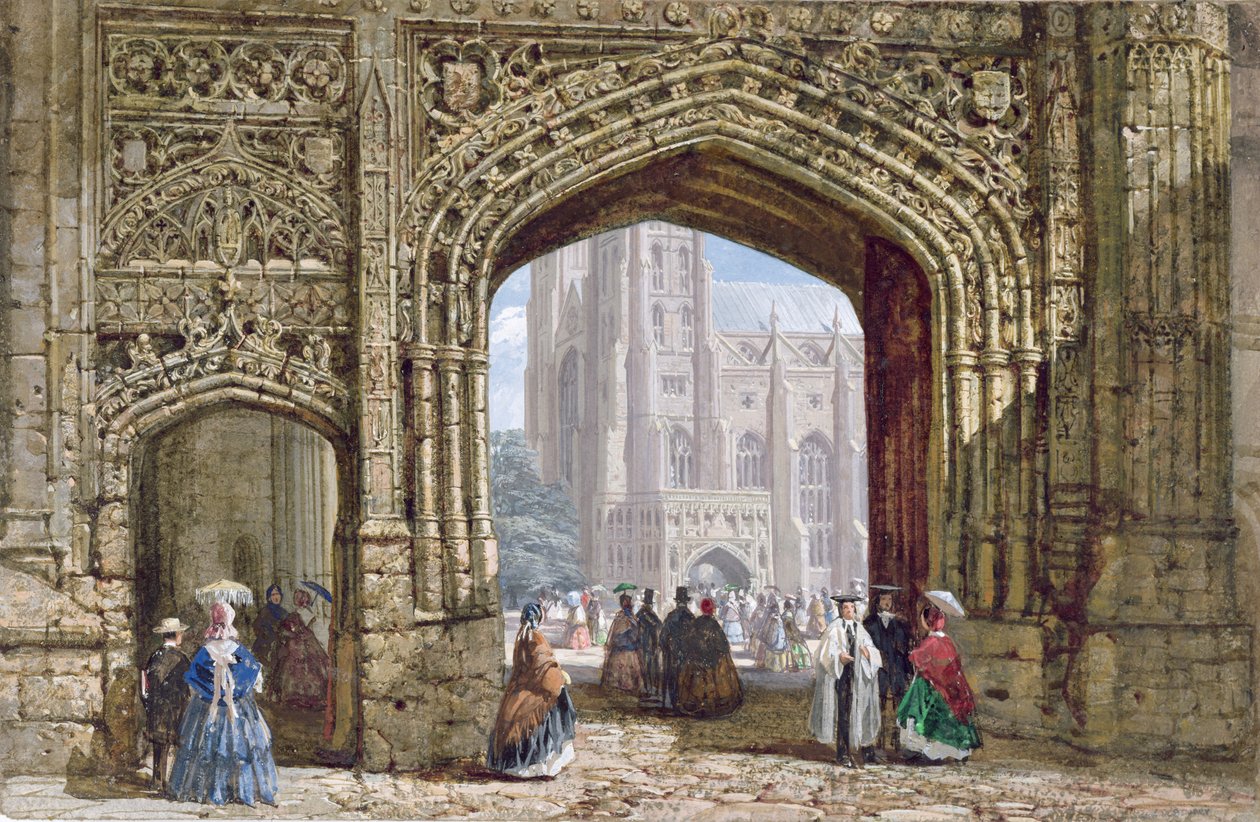 Kathedraal van Canterbury door Louise Ingram Rayner