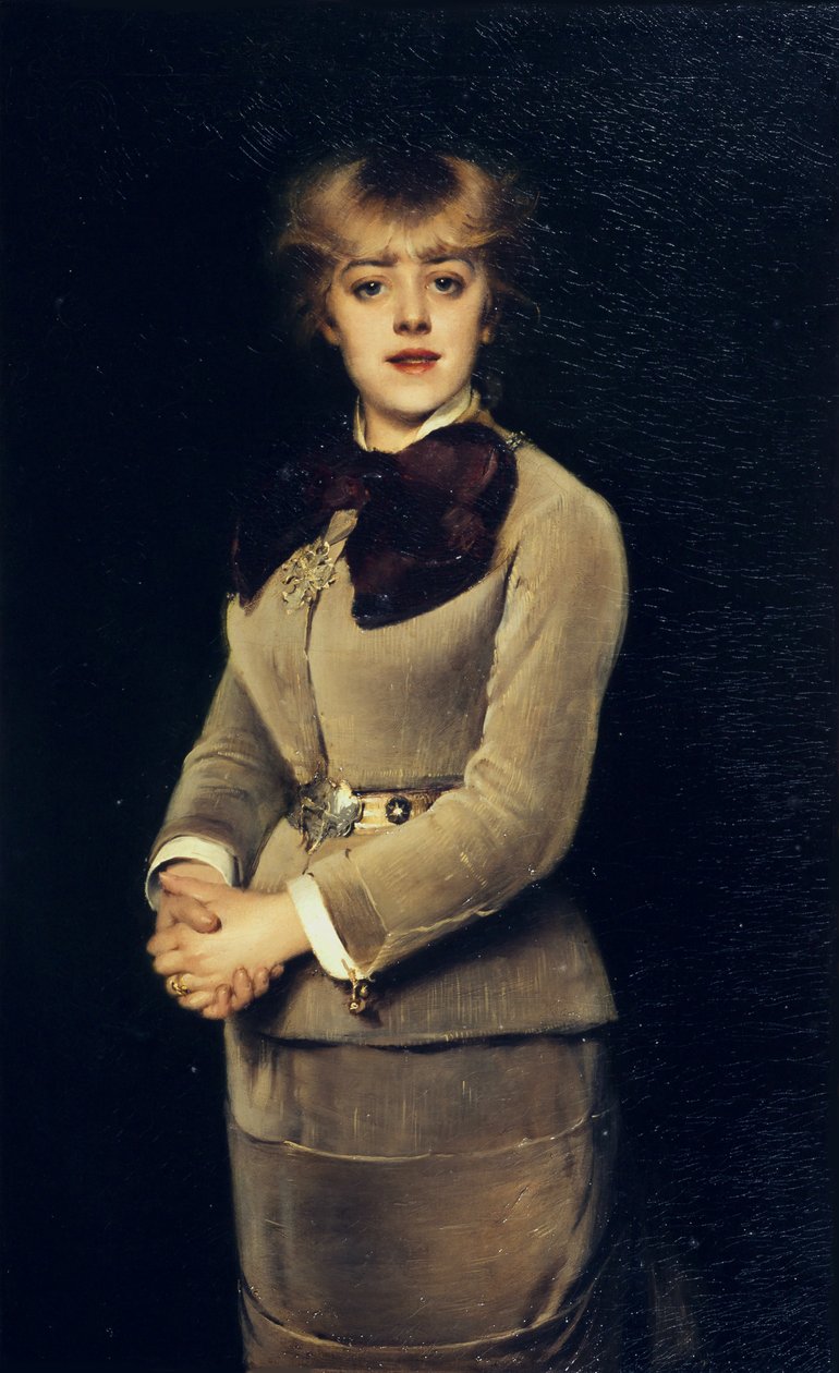 Portret van de actrice Jeanne Samary, 1879 door Louise Abbéma