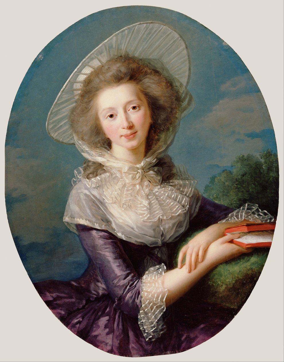 Portret van Vicomtesse de Vaudreuil door Elisabeth Louise Vigee Lebrun