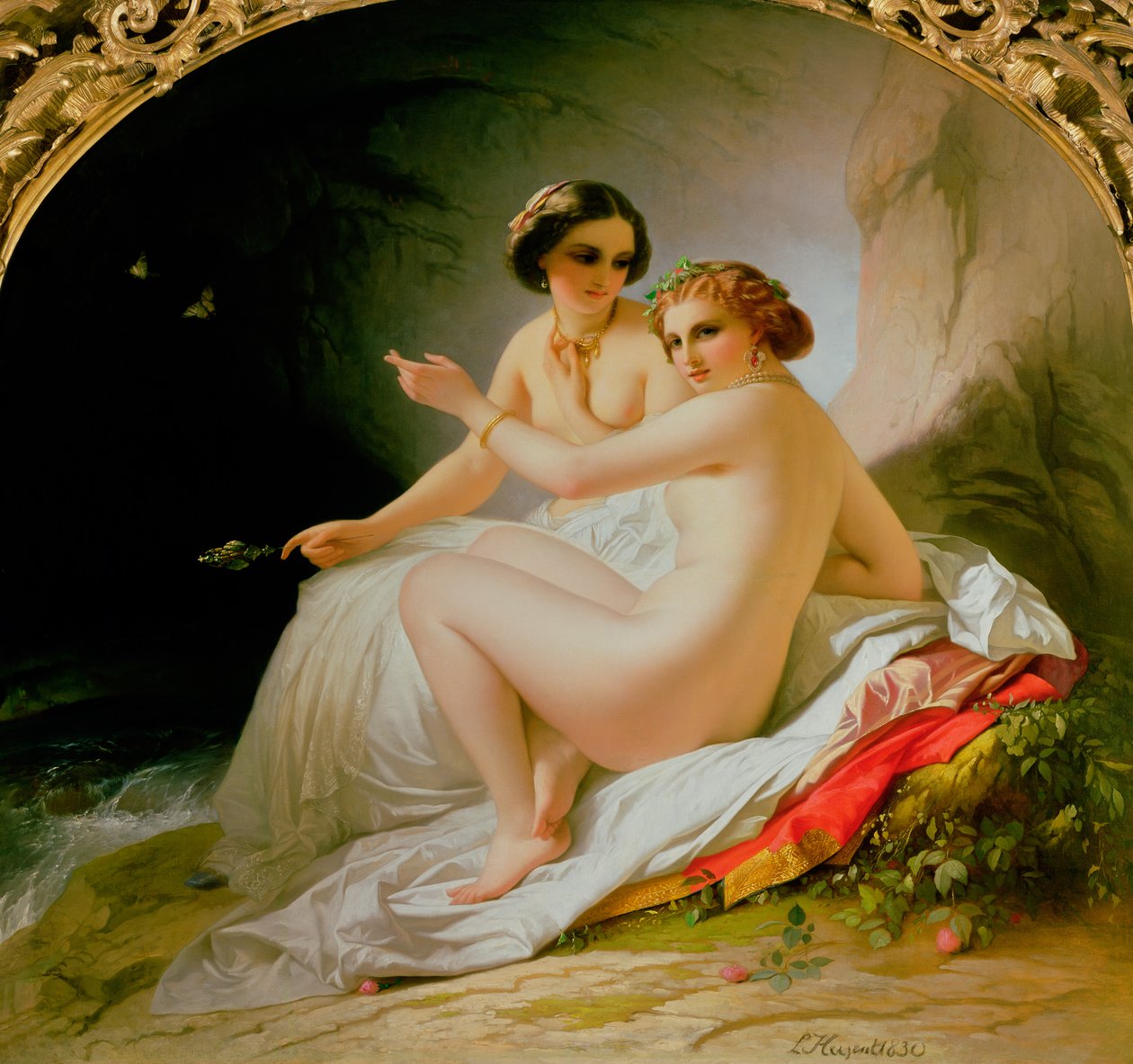 De Baders, 1830 door Louise Marie Jeanne Hersent