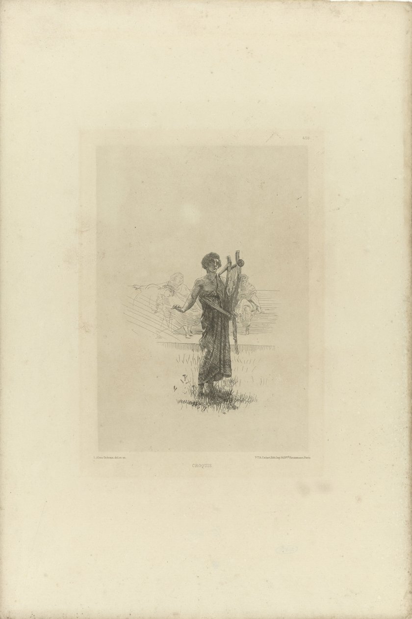 Schets voor de improvisator door Lourens Alma Tadema