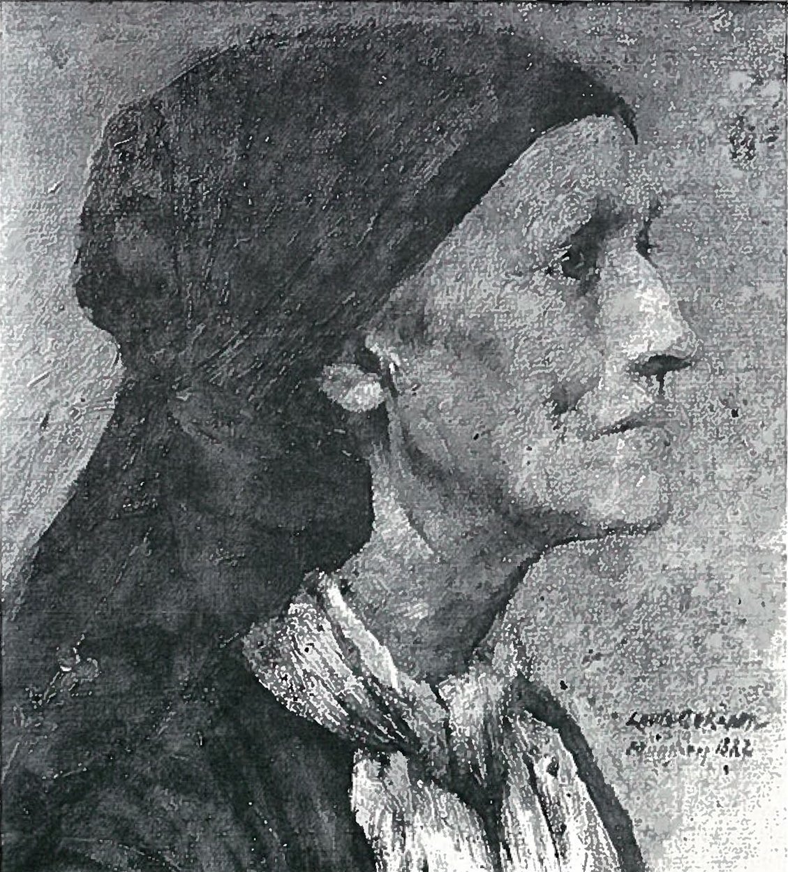 Oude Vrouw door Lovis Corinth