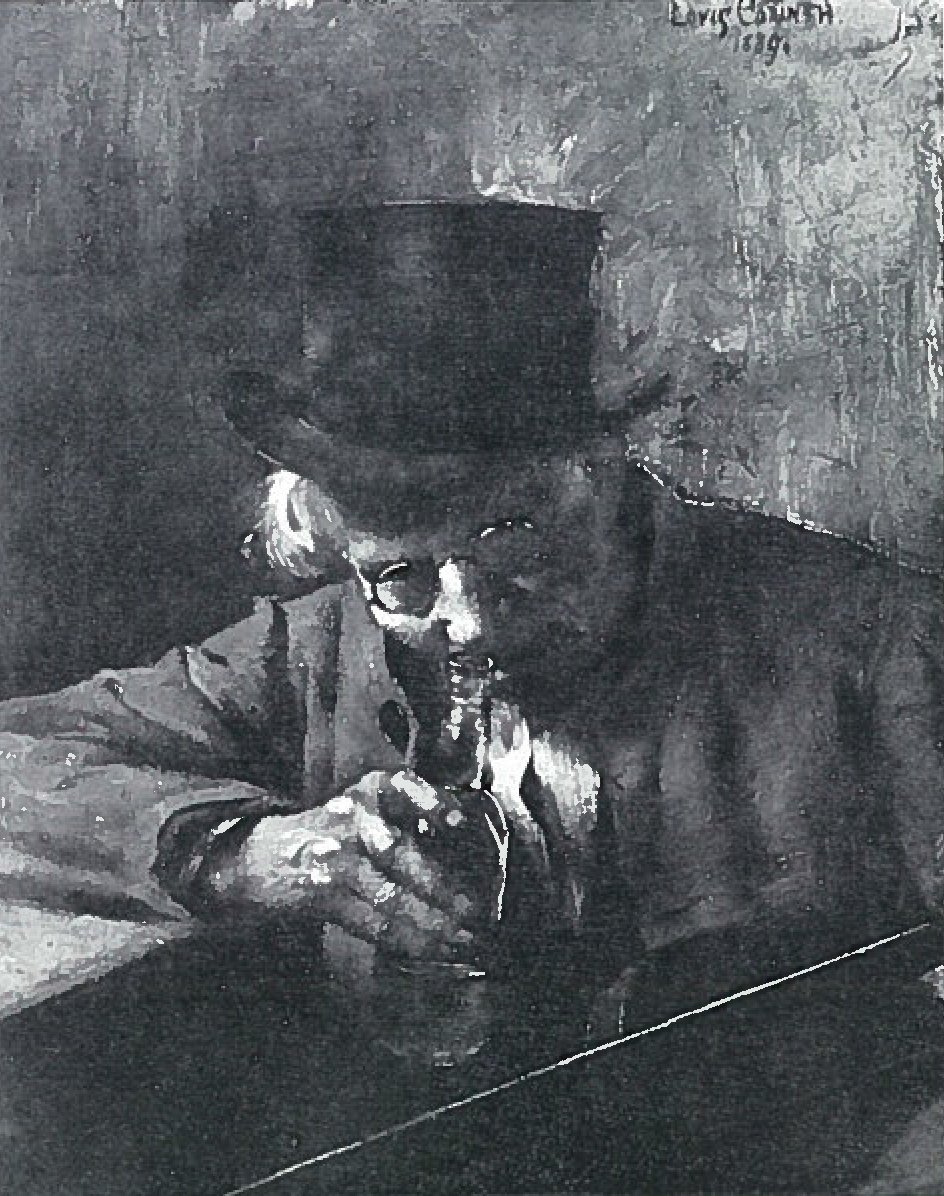 De oude drinker door Lovis Corinth