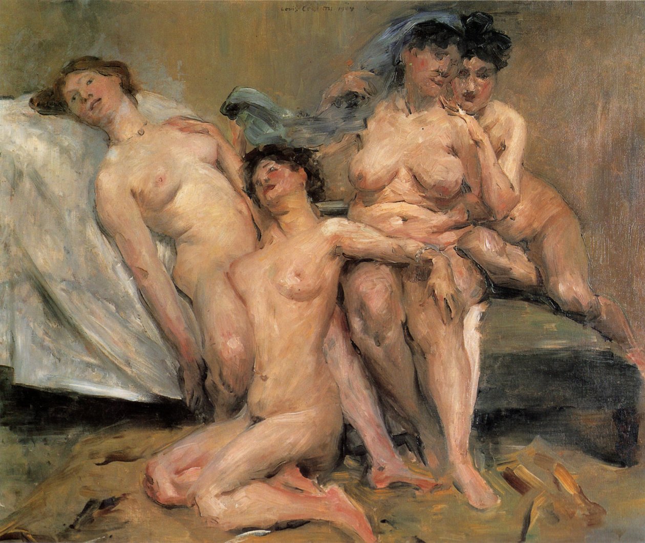 Vrouwengroep vriendinnen door Lovis Corinth