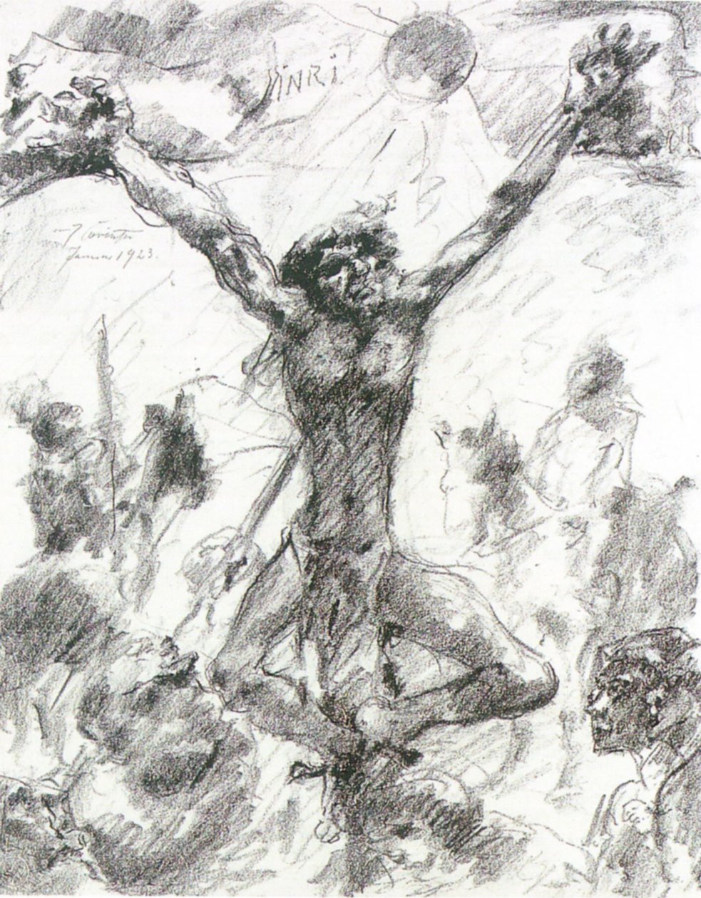 Kruisiging door Lovis Corinth