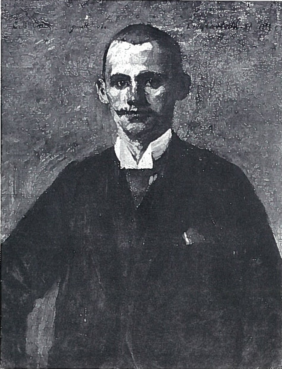 Portret van C. Becker door Lovis Corinth