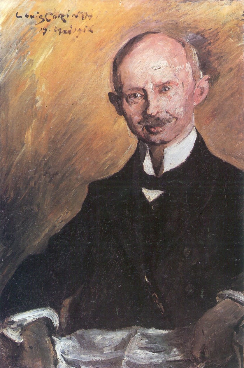Portret Otto Winter, een apotheker uit Hannover door Lovis Corinth