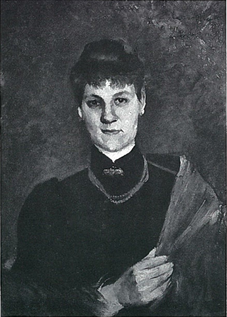 Portret van een vrouw met koraalketting door Lovis Corinth