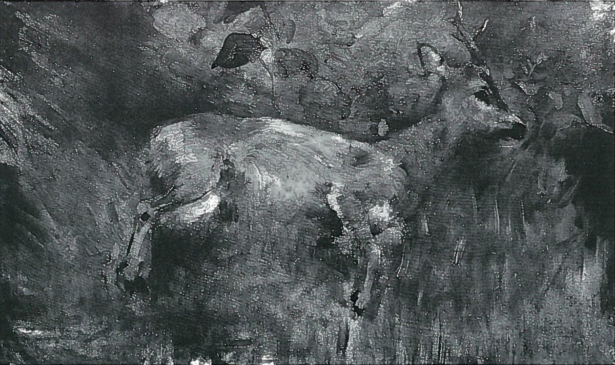 Dode reebok door Lovis Corinth