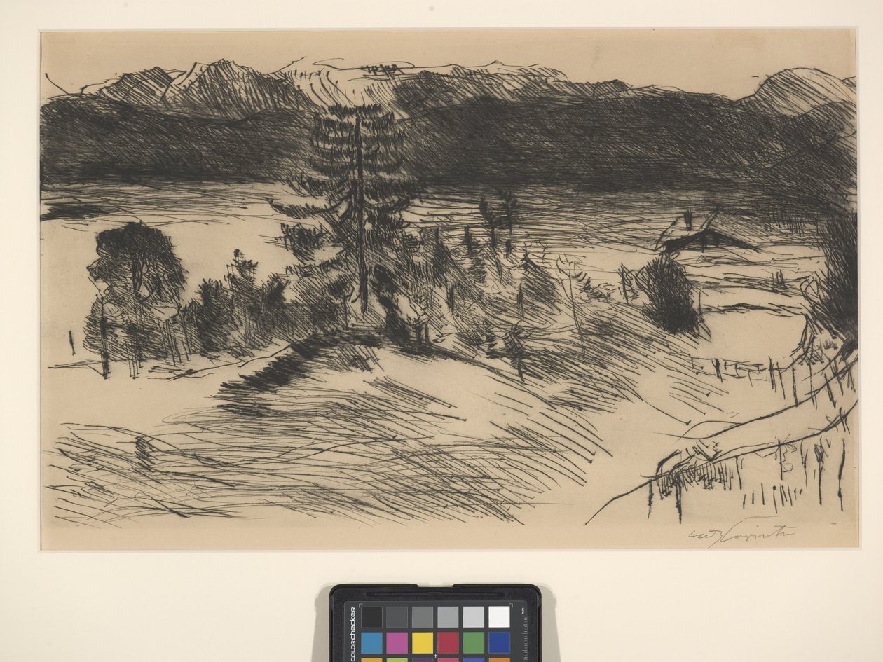 Grote Walchenzee door Lovis (1858-1925) Corinth