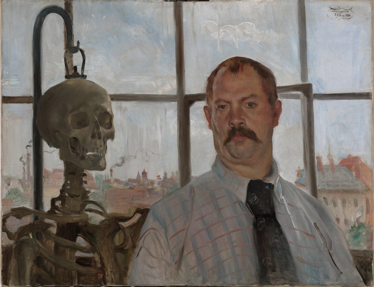 Zelfportret door Lovis (1858-1925) Corinth