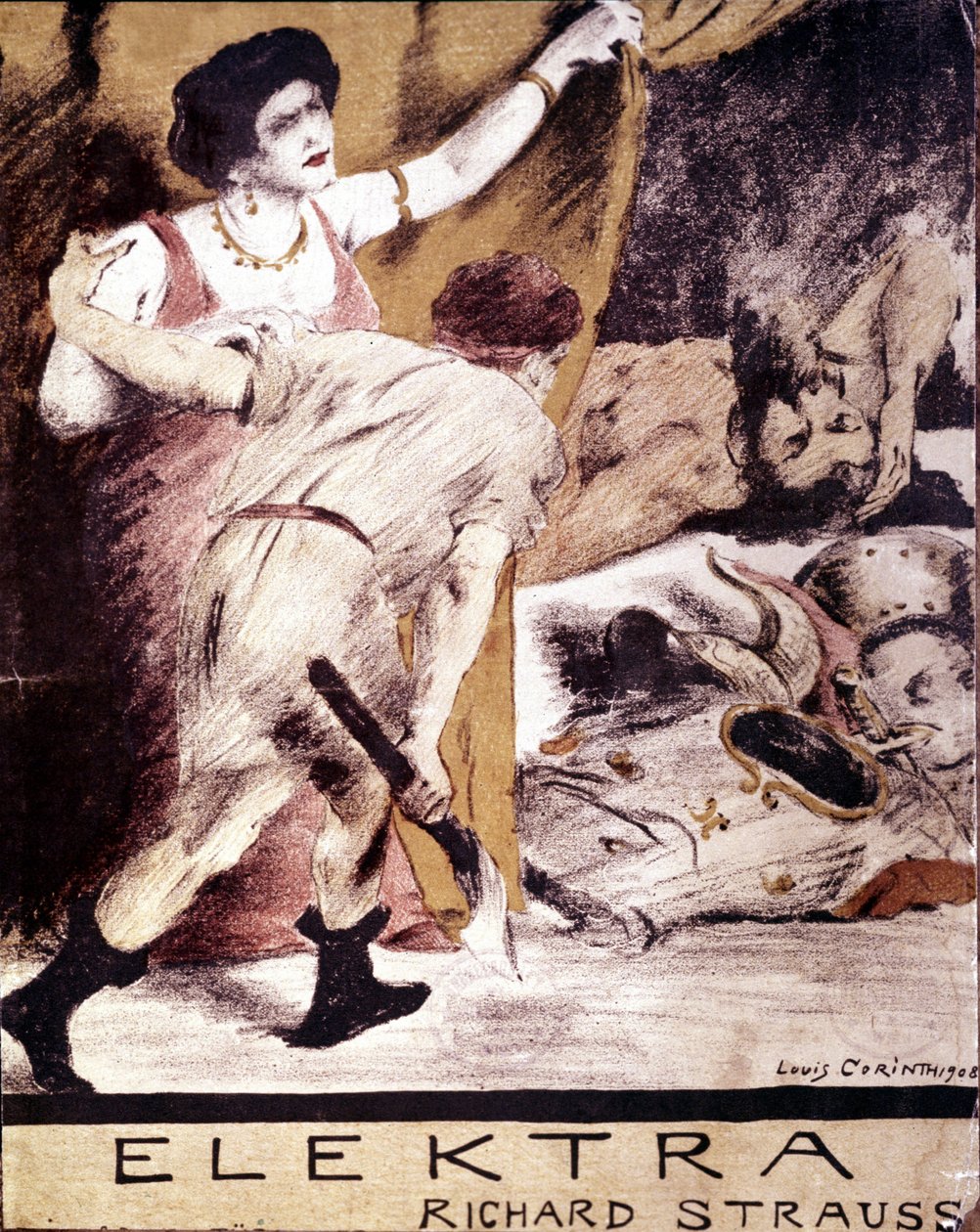 Richard Strauss, illustratie van de partituur van 