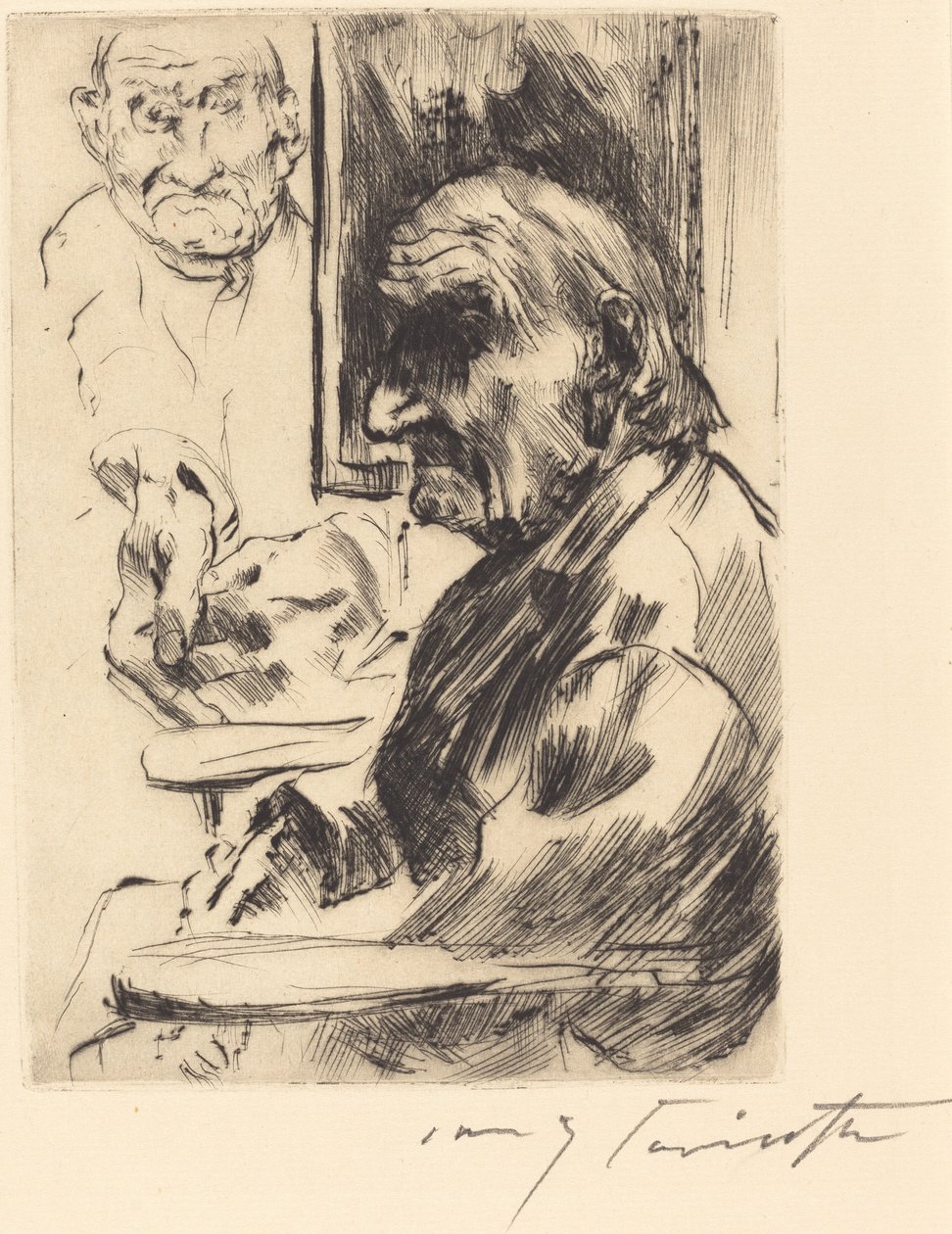 Oude Man, 1916 door Lovis Corinth