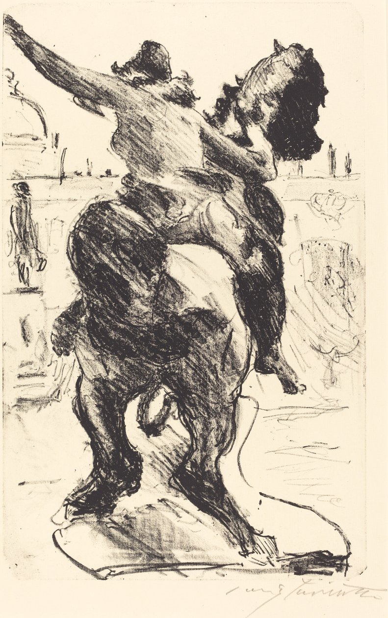 Amazonenstandbeeld op de Vrije Trap van het Oude Museum, 1916 door Lovis Corinth