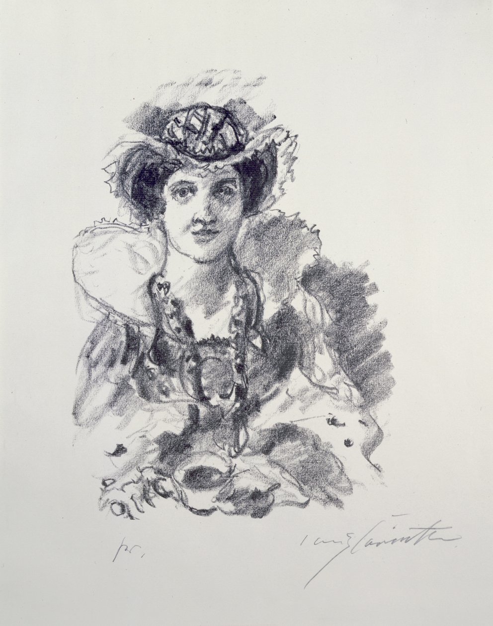 Anne Boleyn tijdens het toernooi door Lovis Corinth