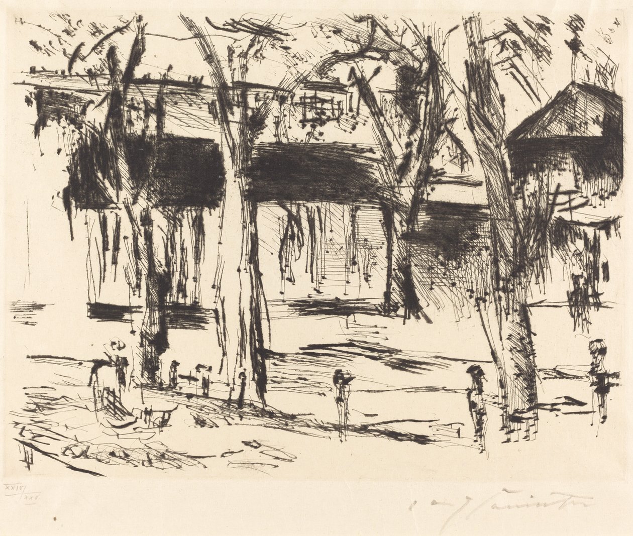 Bahnhof Tiergarten door Lovis Corinth