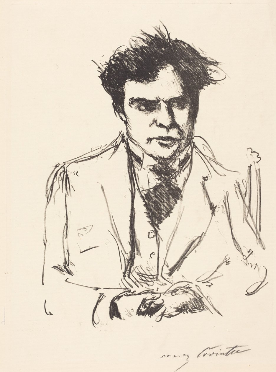 Portret van Joseph Schwarz (Portrait of Joseph Schwarz) door Lovis Corinth