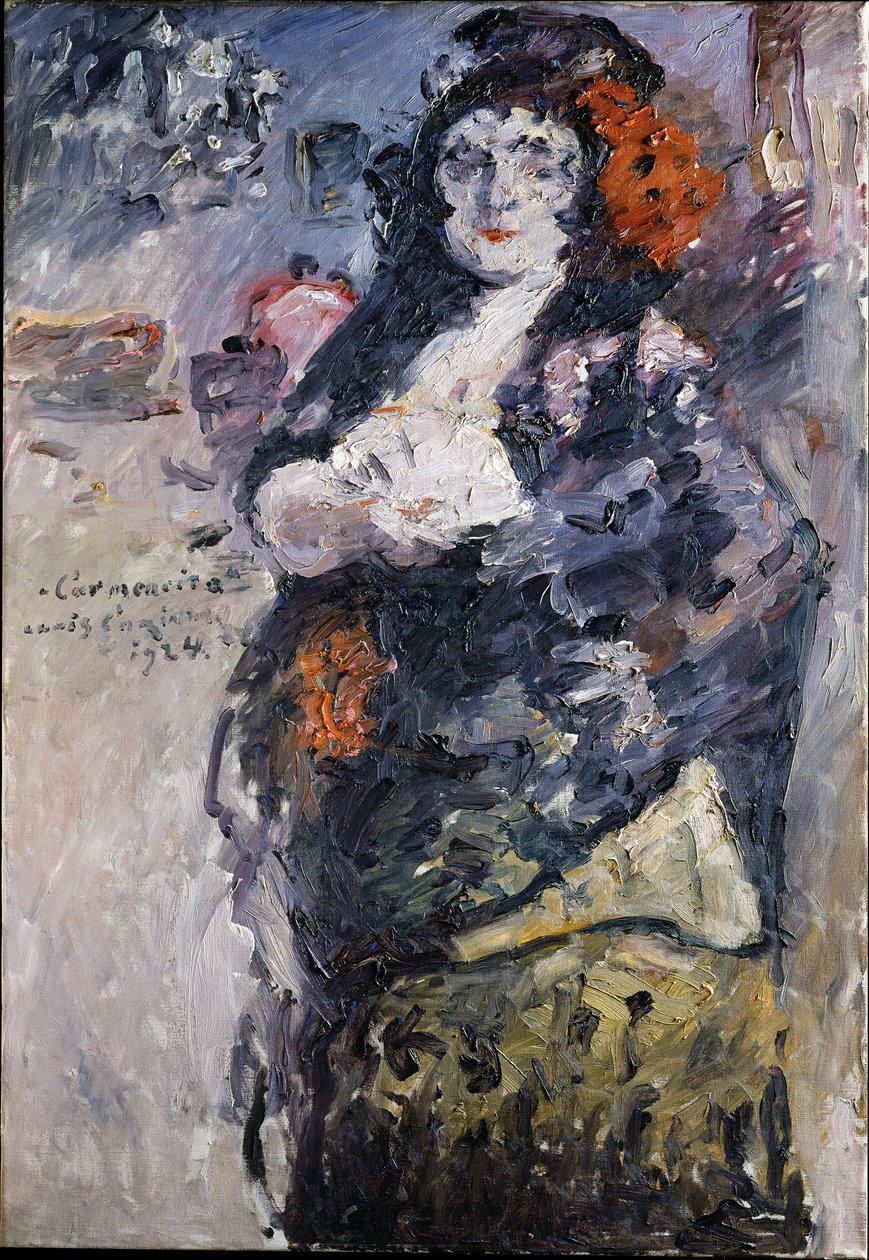 ‘Carmencita’, portret van Charlotte Berend-Corinth in Spaanse dracht door Lovis Corinth