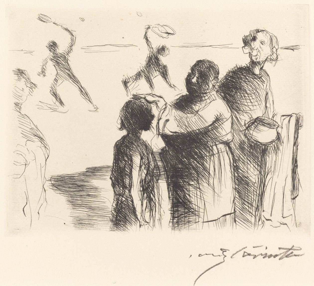 Het Banket van Trimalchio: pl. II door Lovis Corinth