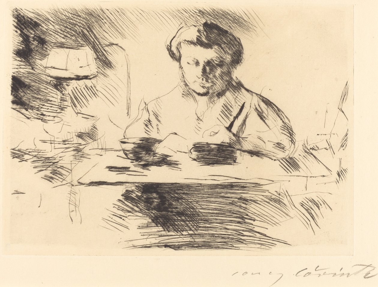 Die Gattin door Lovis Corinth